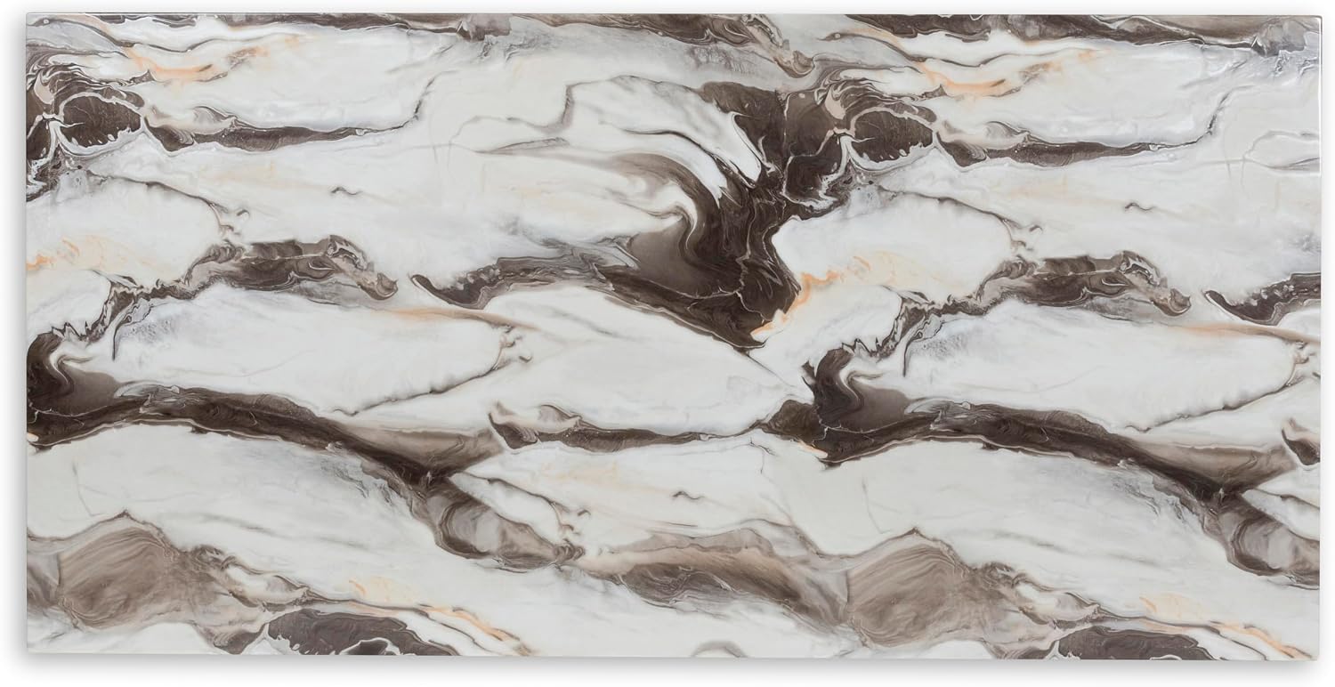 Cavira Faux Marble Double Pedestal Dining Table