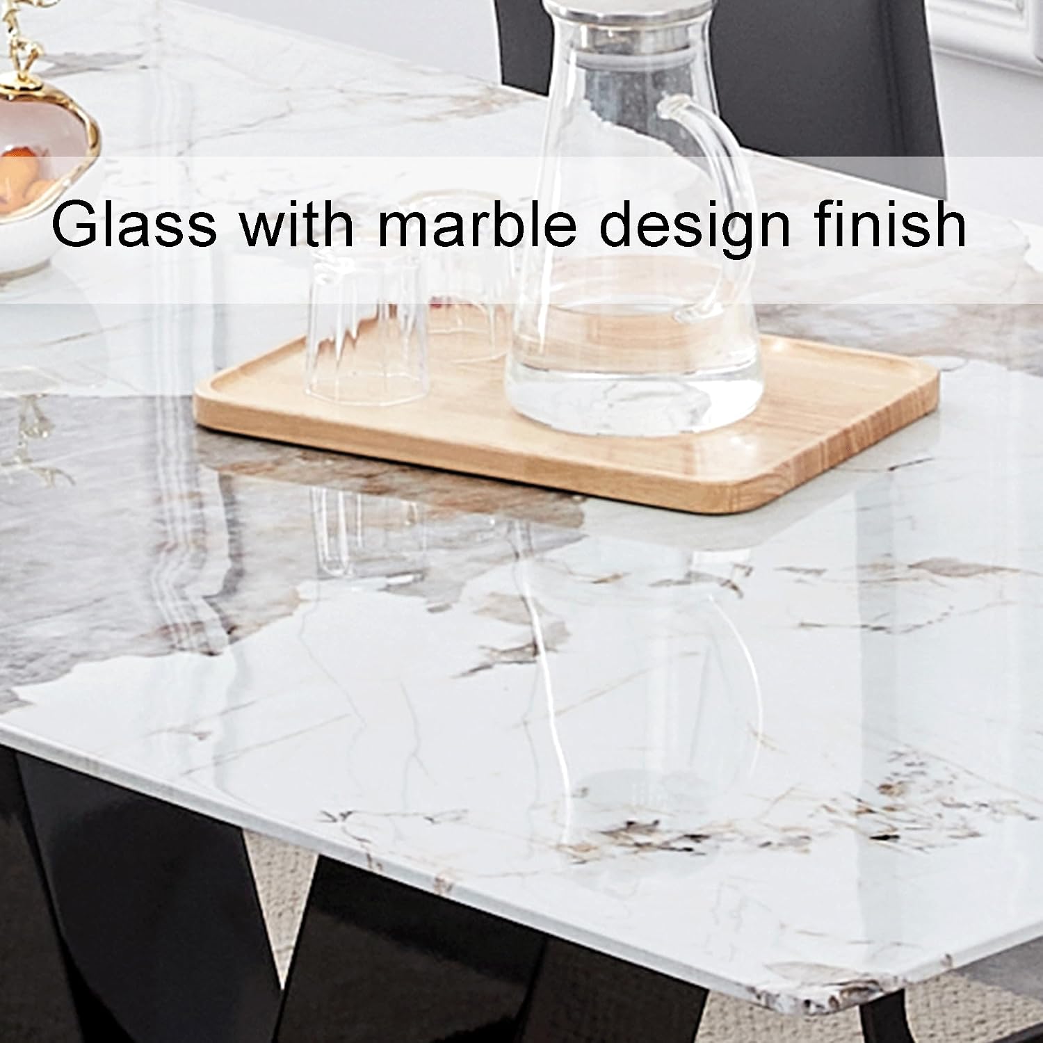 Marble Dining Table With Gold Base