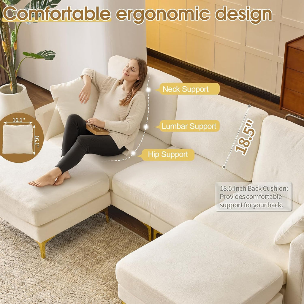 Shaped Cloud Sectional Sofa