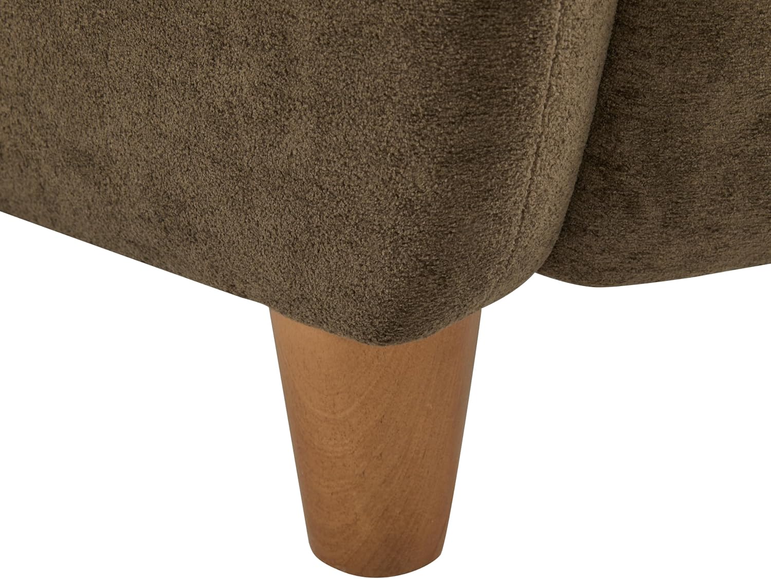Home Brown Auden Velvet Wingback Chair