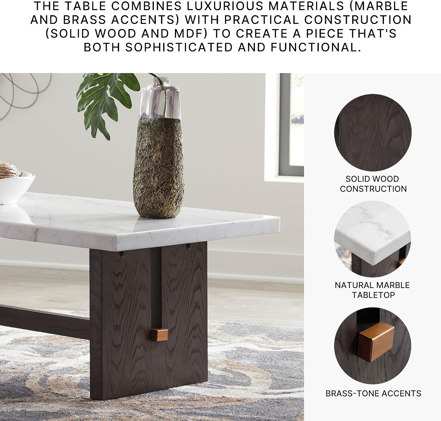 Design Burkhaus Marble Top Coffee Table