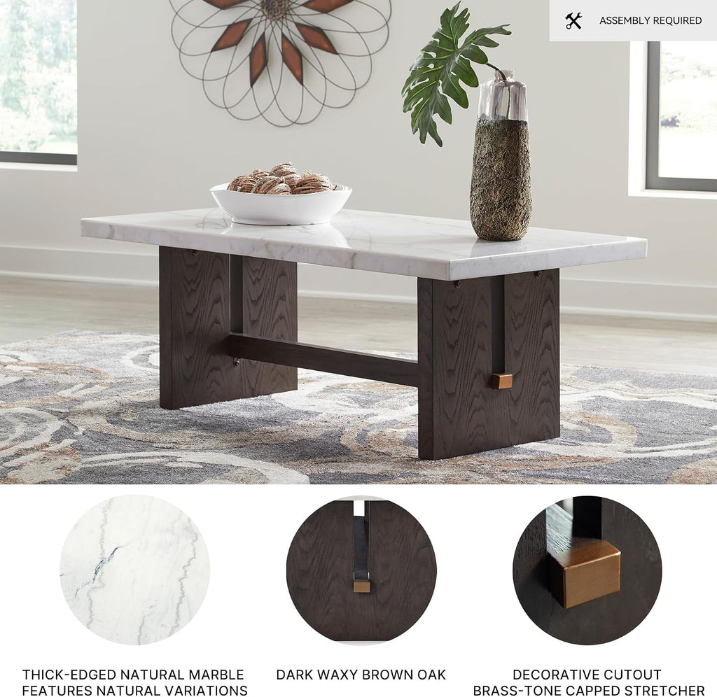 Design Burkhaus Marble Top Coffee Table