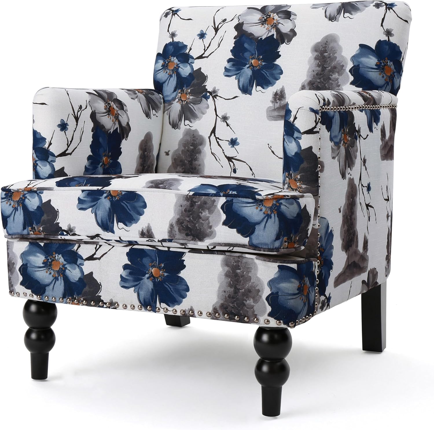 Home Floral Boaz Fabric Club Chair