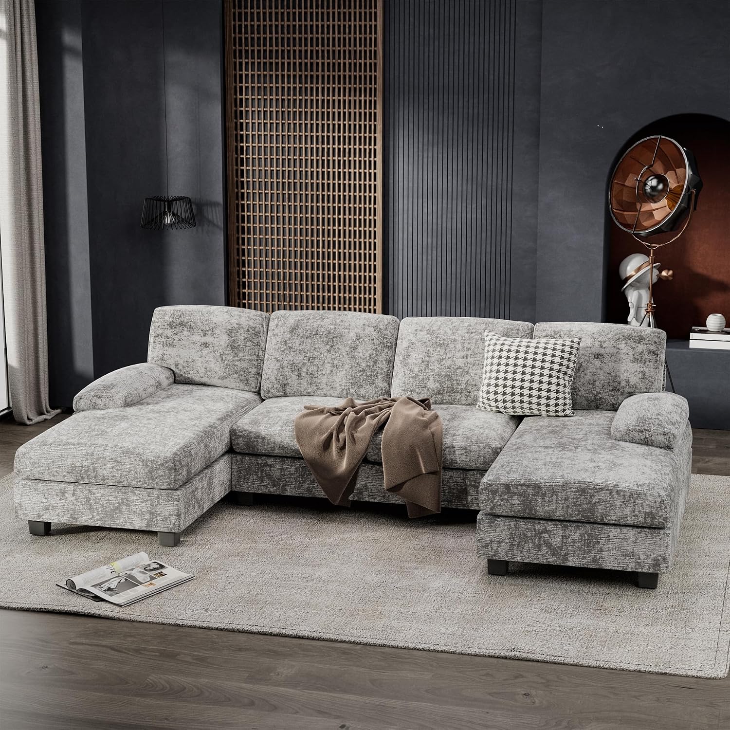 Shaped Modular Sectional Sofa