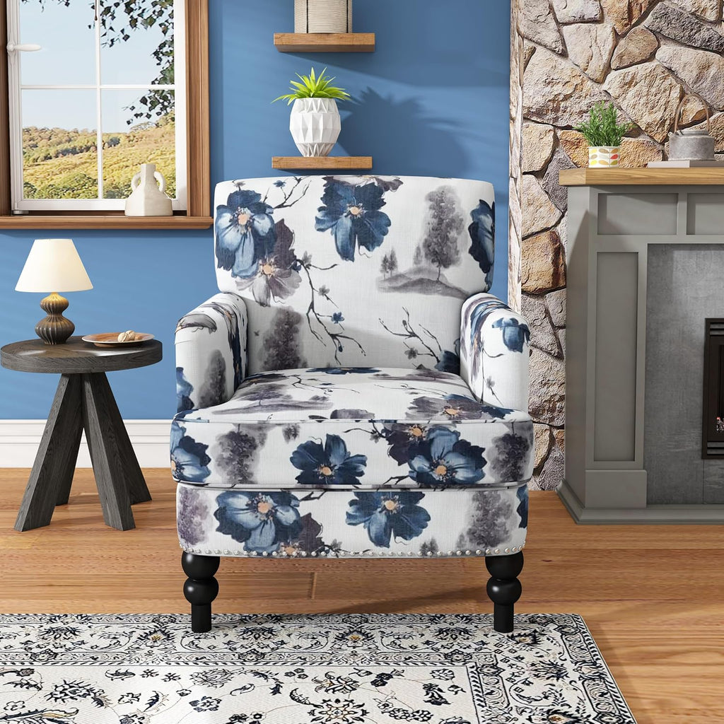 Home Floral Boaz Fabric Club Chair