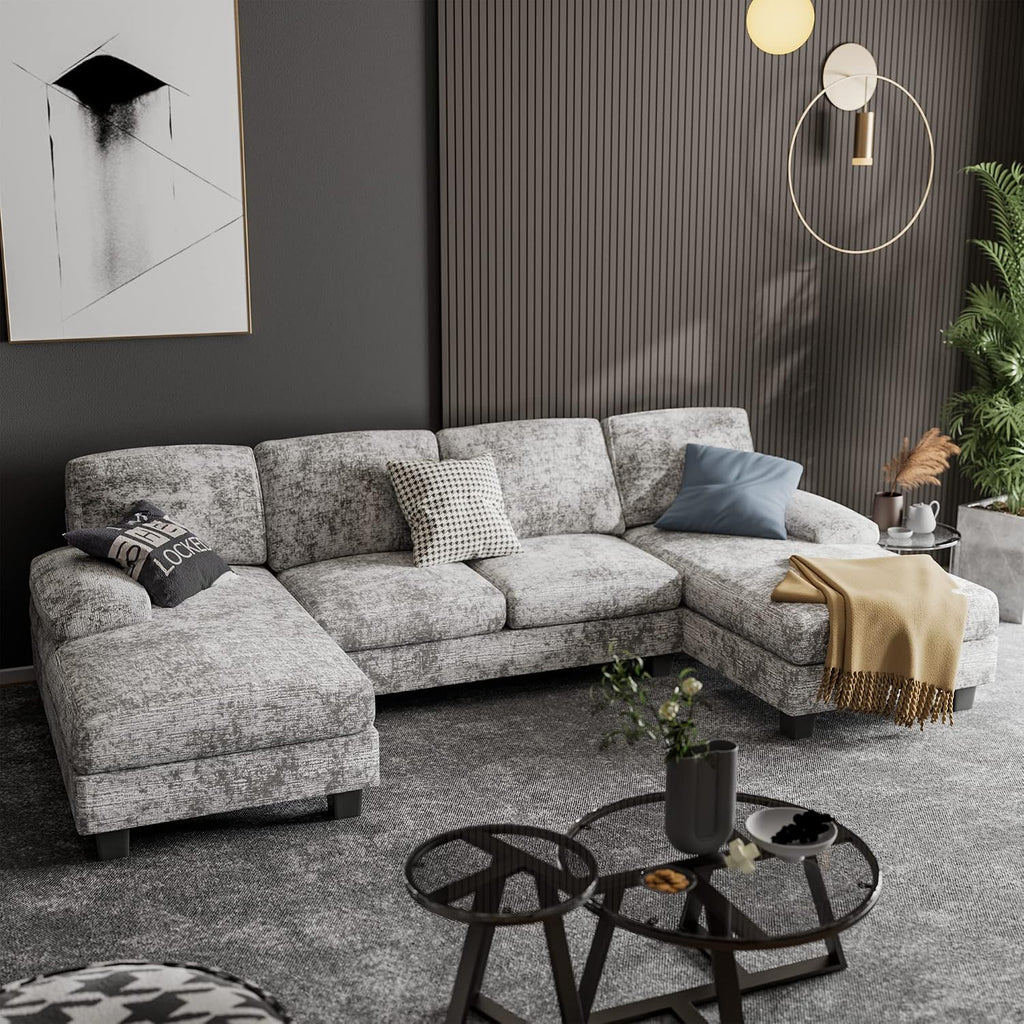 Shaped Modular Sectional Sofa