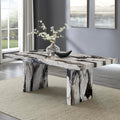 Cavira Faux Marble Double Pedestal Dining Table